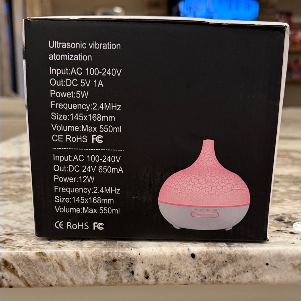Multi Color Ultrasonic Vibration Atomization Aroma Diffuser - Picture 2 of 6
